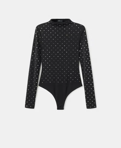 MANGO WOMEN'S LONG-SLEEVED CRYSTAL BODYSUIT