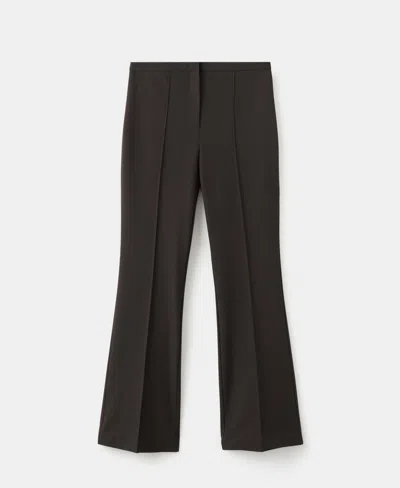 Mango Women's Low-rise Flared Pants In Brown