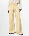 Mango Women's Low-rise Wide Leg Jeans In White