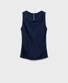 Mango Women's Lyocell Maternity Top In Blue