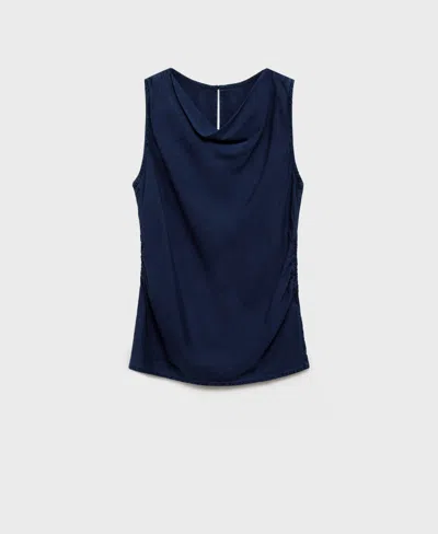 Mango Women's Lyocell Maternity Top In Blue