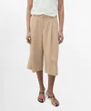 Mango Pleated Bermuda Shorts In Multi