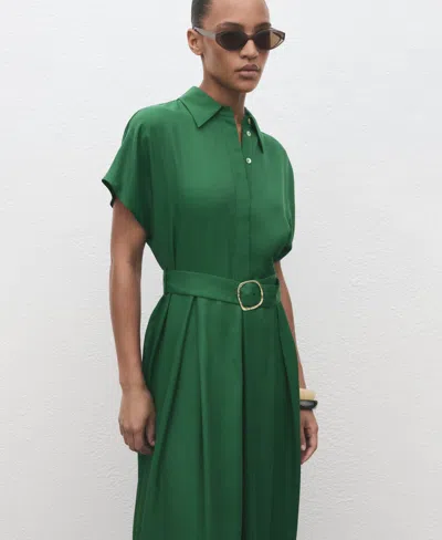 MANGO WOMEN'S LYOCELL SHIRT DRESS
