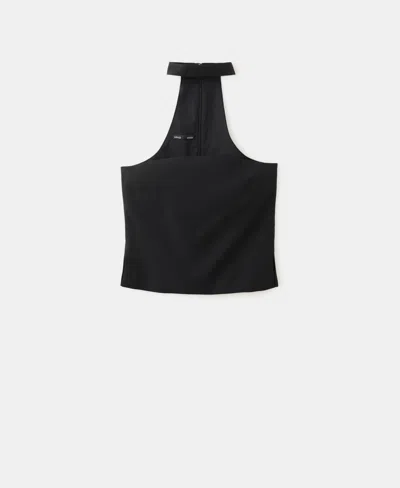 Mango Racerback Top In Black