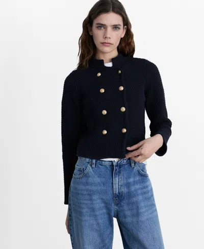 MANGO WOMEN'S MAO COLLAR KNITTED SWEATER