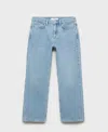 Mango Women's Matilda Medium-rise Straight-fit Jeans In Blue