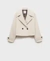 Mango Women's Maxi Lapels Wool Blend Blazer In Gray
