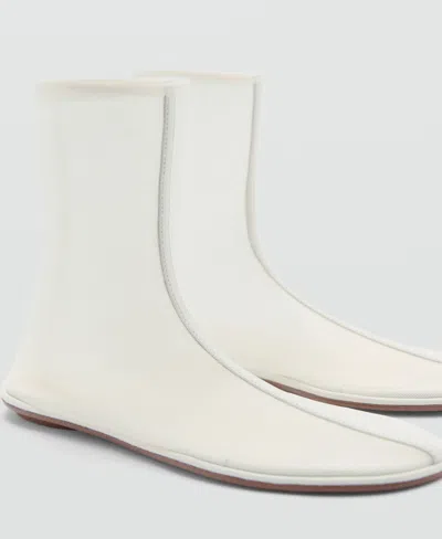 Mango Women's Mesh High Top Shoes In White