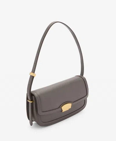 Mango Women's Metal Closure Shoulder Bag In Gray