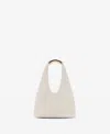 Mango Faux Leather Top Handle Bag In White