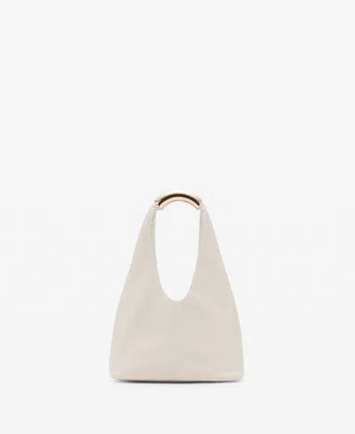 Mango Women's Metal Handle Handbag In White