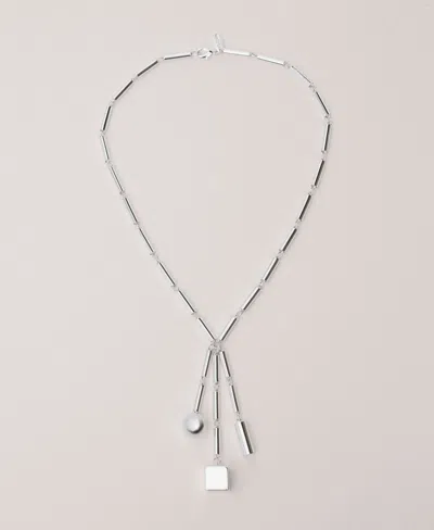 Mango Women's Metal Pieces Pendant Necklace In Orange