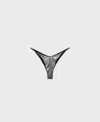Mango Metallic Bikini Bottoms In Silver