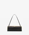 Mango Women's Metallic Clutch Handbag In Black