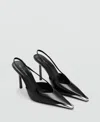 Mango X Kaia Gerber Slingback Pump In Black