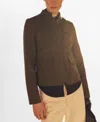 Mango Women's Micro Houndstooth Wool Jacket In Brown