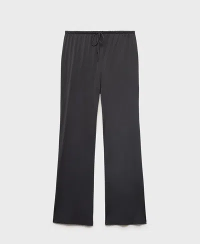 Mango Women's Micro-modal Pajama Pants In Blue