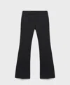 Mango Women's Mid-rise Flare Pants In Black