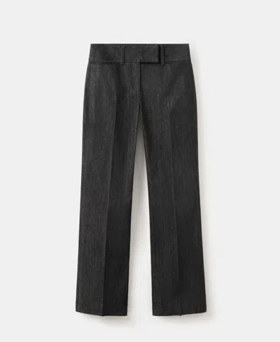 Mango Women's Mid-rise Flared Jeans In Black