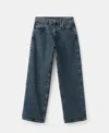 Mango Selection Mid Rise Straight Leg Jeans In Blue