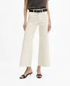 Mango - Jupe-culotte Jean Taille Normale Sable - 40 - Femme In Sand