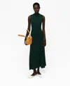 Mango Dress Dark Green In Green