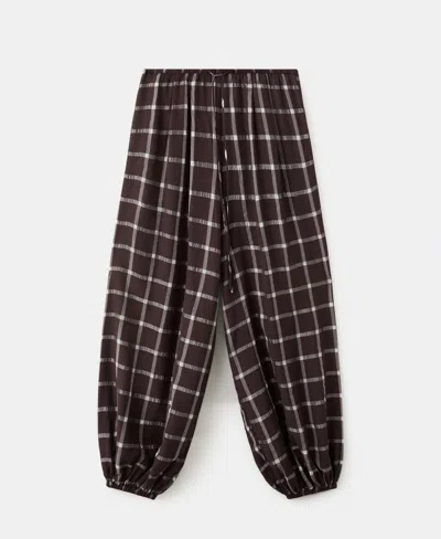 Mango Women's Mid-rise Balloon Pants In Black