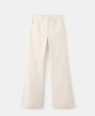 Mango Women's Mid-rise Flared Jeans In Neutral