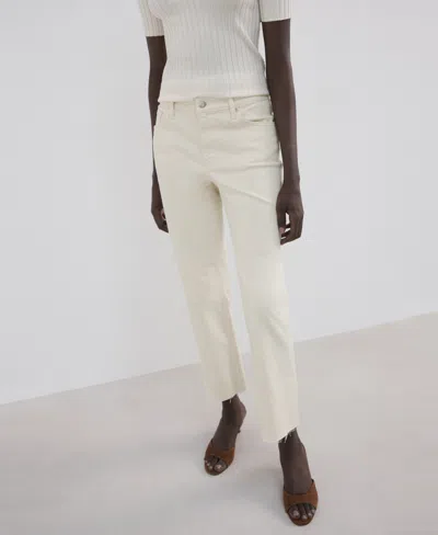Mango Women's Mid-rise Flared Jeans In White