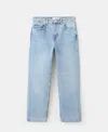 Mango Mid-rise Straight Jeans Medium Blue In Blue