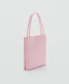 Mango Women's Mini Shopper Bag In Pink