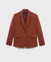 Mango Women's Modal Suit Blazer In Brown