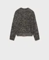 Mango Women's Mottled Round-neck Sweater In Gray