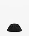 Mango Natural Fiber Clutch Bag With Removable Chain Strap In Black