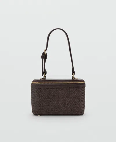 Mango Women's Natural Fiber Toiletry Bag In Brown