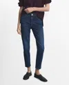 Mango Women's New Mom Comfort High-rise Jeans In Blue