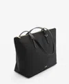 Mango Women's Nylon Shopper Bag In Black