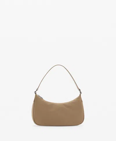 Mango Women's Nylon Shoulder Bag In Sand