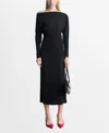 Mango Robe In Black
