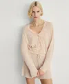 Mango Women's Openwork Detail Pajama Cardigan