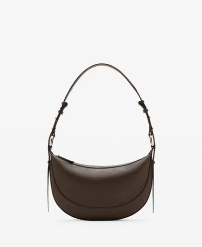 Mango Women's Oval Shoulder Bag In Gold