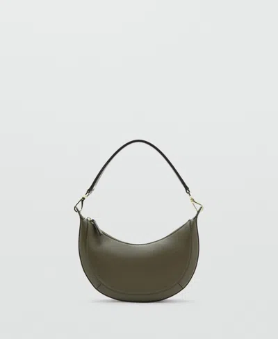 Mango Women's Oval Shoulder Bag In Brown