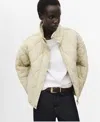 Mango Oversize Quilted Jacket In White