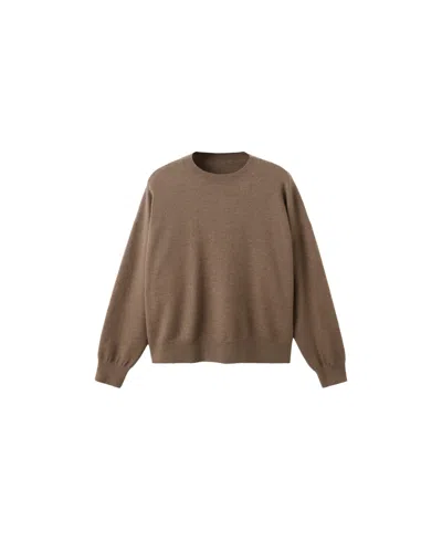 Mango Women's Oversized Long-sleeve Sweater In Medium Brown