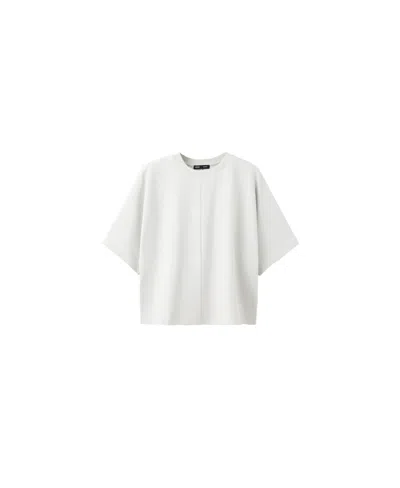 Mango Women's Oversized Seam Detail T-shirt In Gray