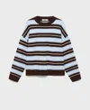 Mango Round Neck Sweater In Multi