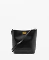 Mango Faux Leather Shopper Bag In Black