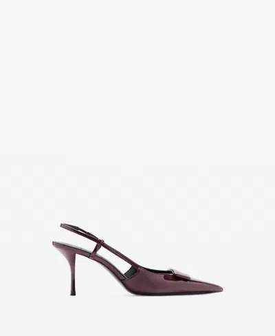 Mango Women's Patent Heeled Shoes In Multi