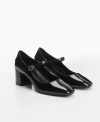 MANGO WOMEN'S PATENT LEATHER-EFFECT HEELED SHOES
