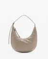 Mango Women's Pebbled Effect Medium Oval Bag In Neutral